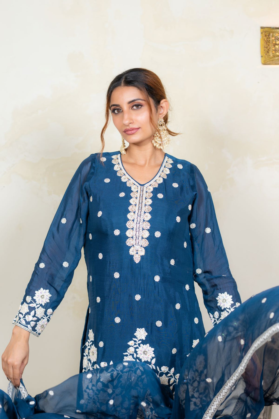 Blue Traditional Outfit  Salwar Kameez Set
