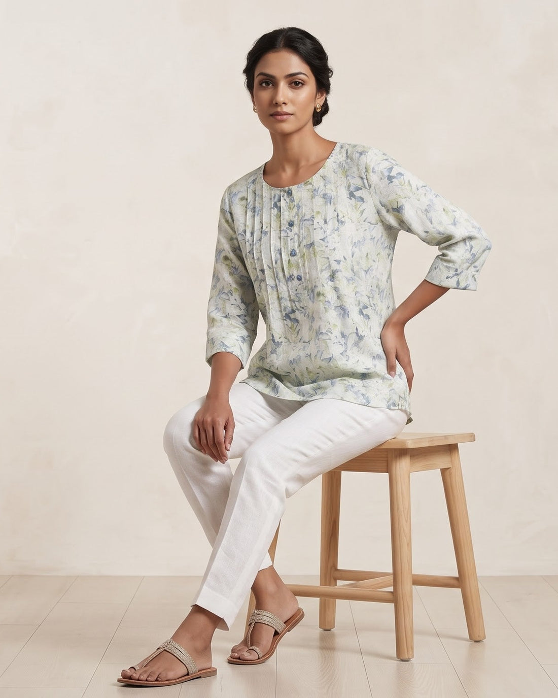Meadow Whisper Pintuck Tunic