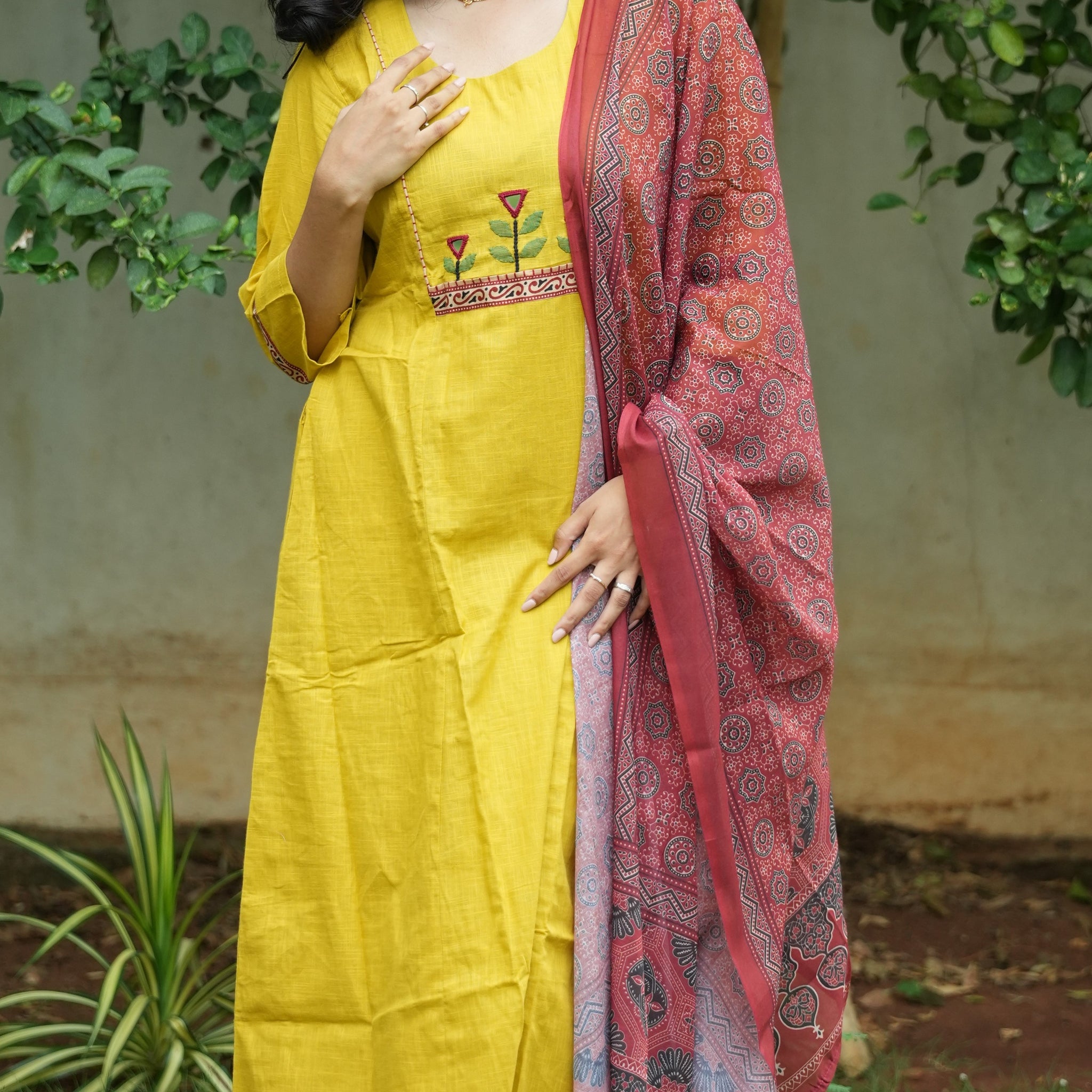 Yellow A-ilne Anarkail cotton set