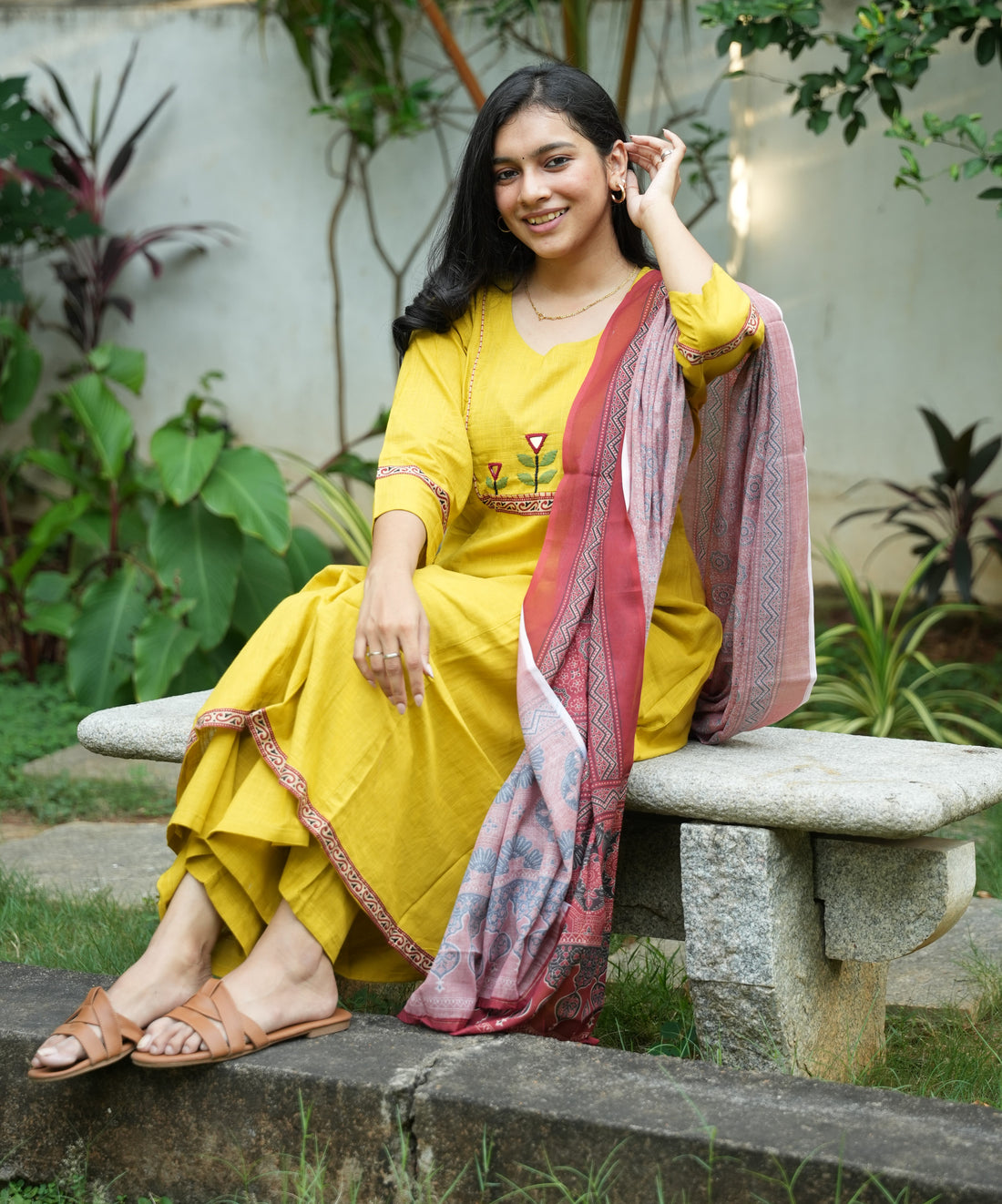 Yellow A-ilne Anarkail cotton set
