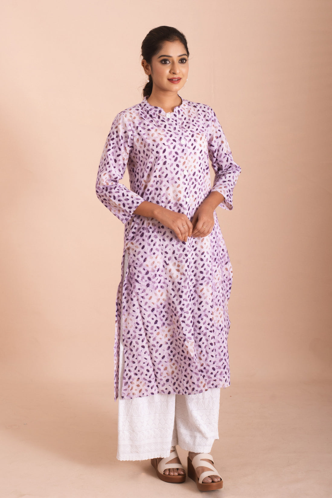 Dreamy Lilac Straight Kurta