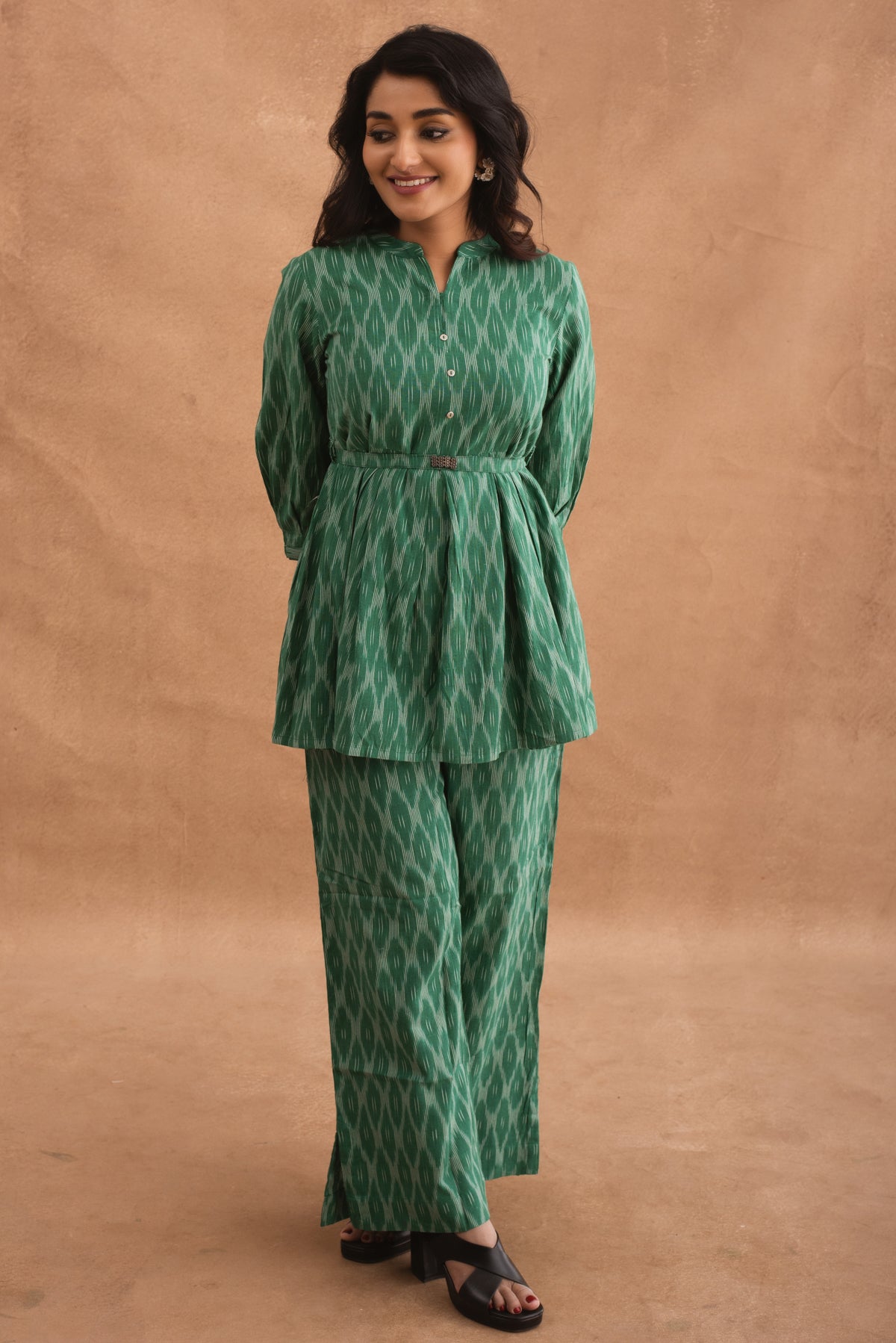 Pine Green Ikat co ord set