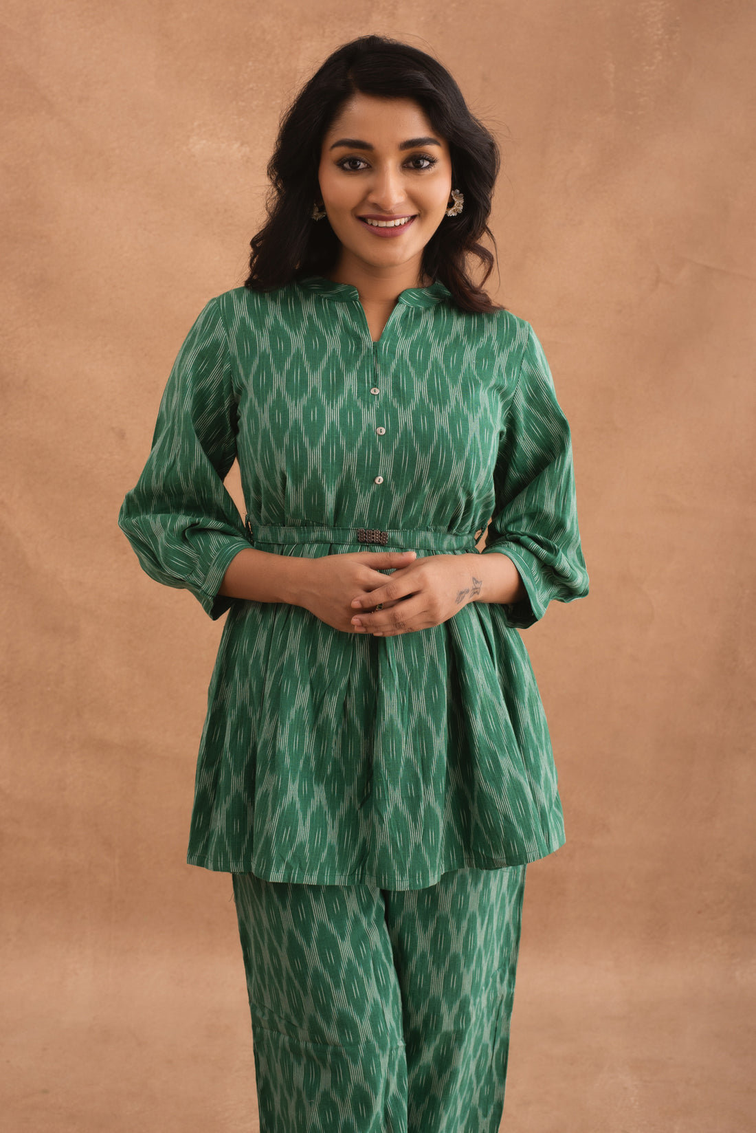 Pine Green Ikat co ord set