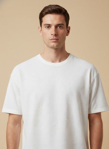 Textured Knit Men’s T-Shirt