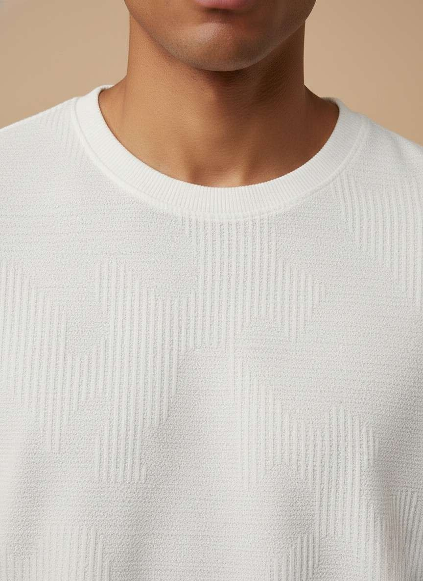 Textured Knit Men’s T-Shirt